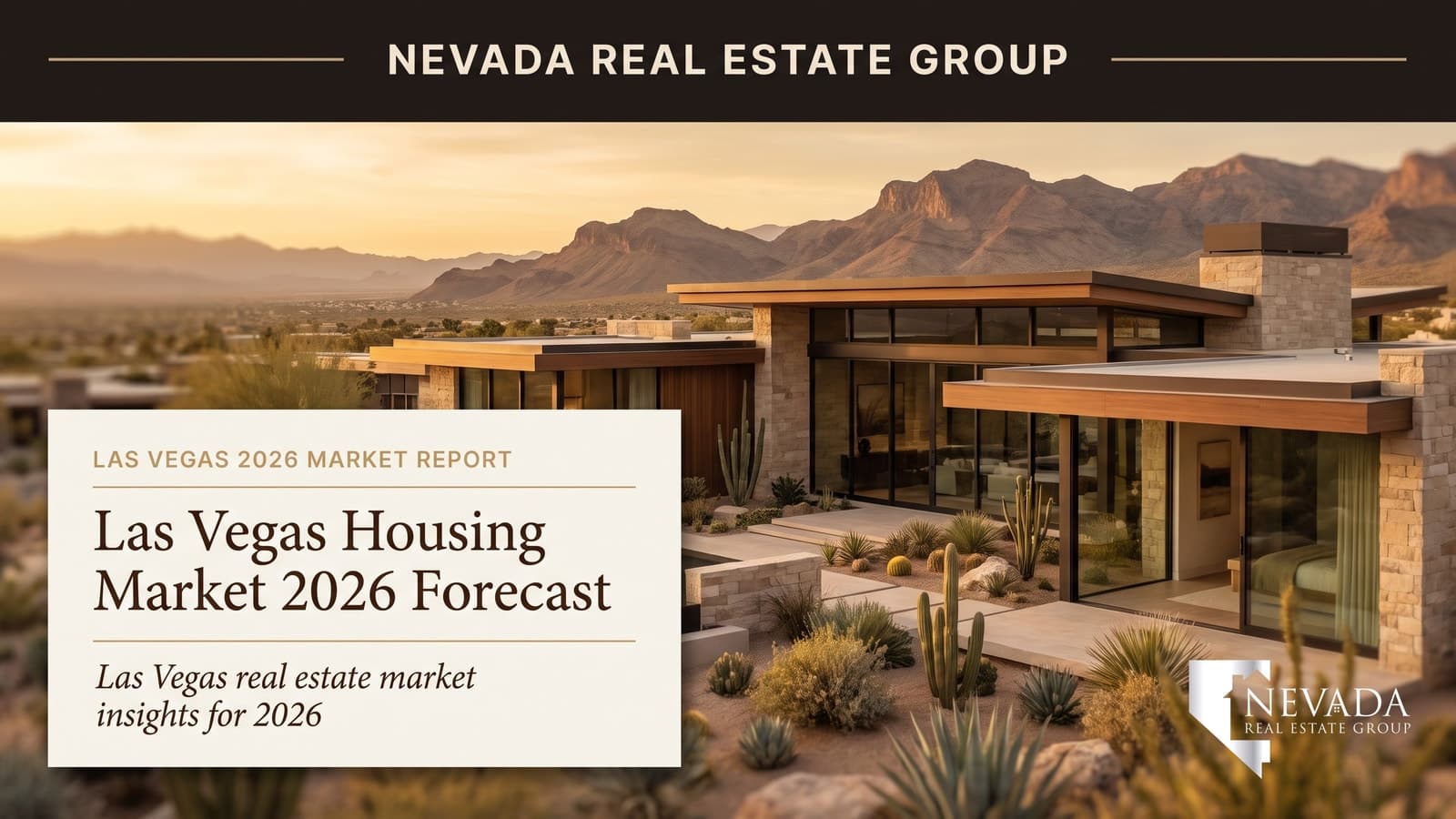 Las Vegas housing market 2026 forecast — aerial view of Las Vegas Valley residential neighborhoods and the Strip skyline